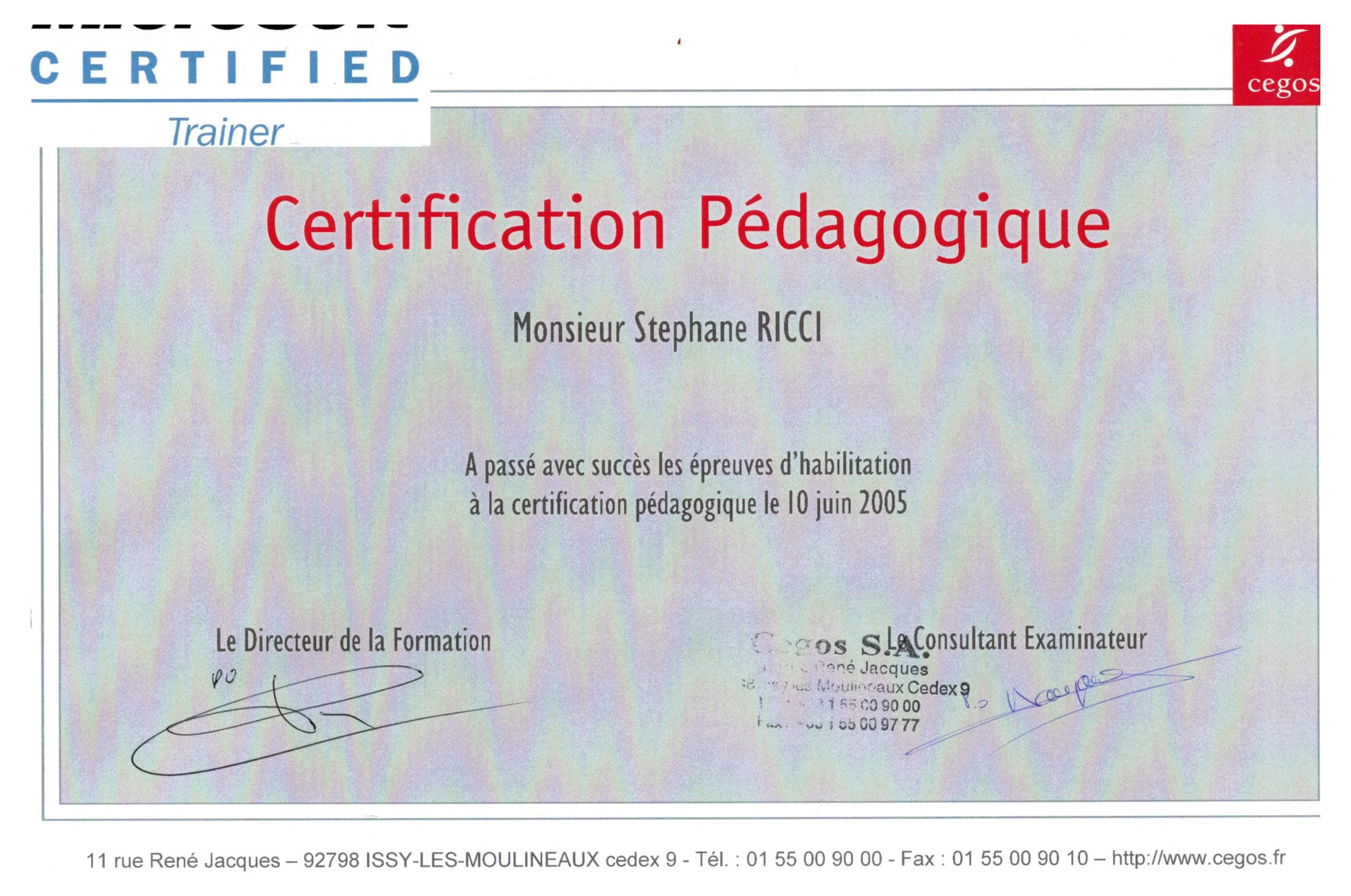 Certification-Pedagogique
